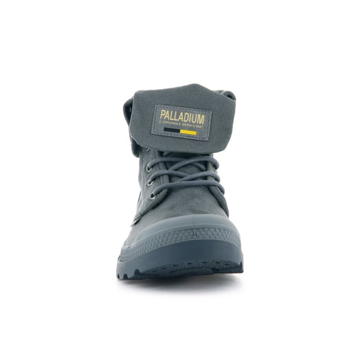 Bottes Palladium Pampa Baggy WAX Homme Grise | FR SMG786B